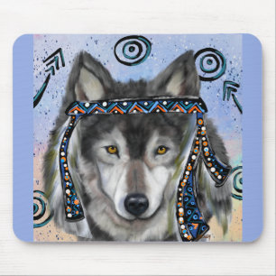 Wolf-Kunst Mousepad