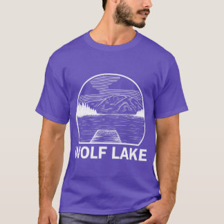 Wolf Lake Illinois Angeln Camping Sommer Freund T-Shirt
