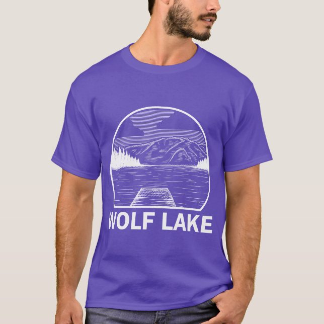Wolf Lake Illinois Fishing Camping Summer friend T-Shirt (Vorderseite)