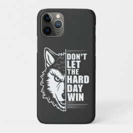 Wolf-Lassen Sie den harten Tag nicht gewinnen-Zita Case-Mate iPhone Hülle