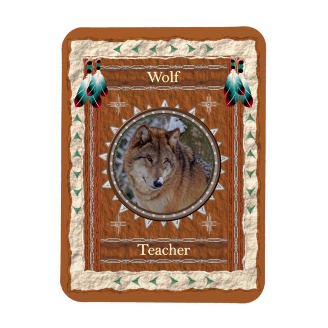 Wolf-Lehrer-Energie Magnet (Vertikal)
