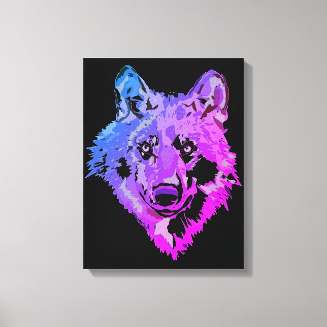 Wolf Leinwanddruck (Vorderseite)