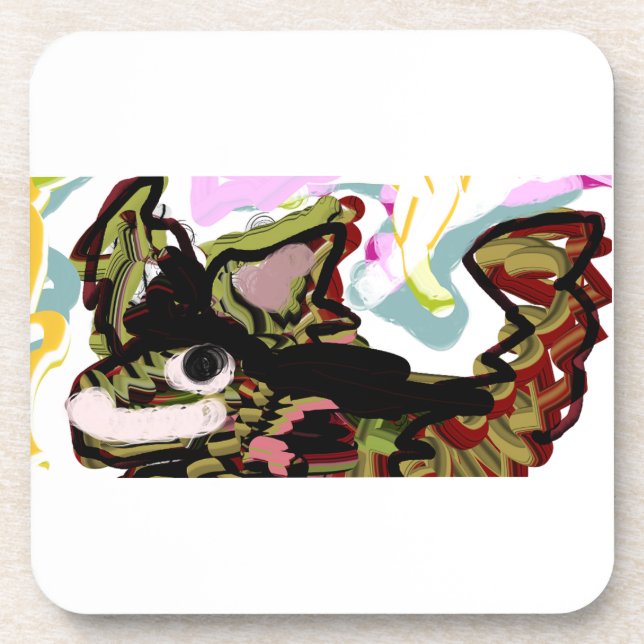 Wolf Liebe Getränkeuntersetzer (Vorderseite)