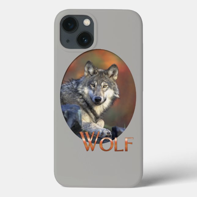 Wolf Liebhaber Kunst Case-Mate iPhone Hülle (Rückseite)