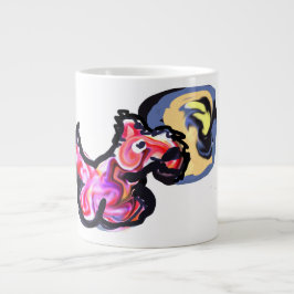 Wolf light moon  Jumbo-Tasse