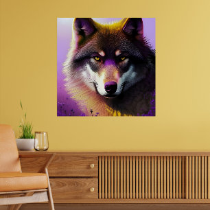 Wolf Lila Poster