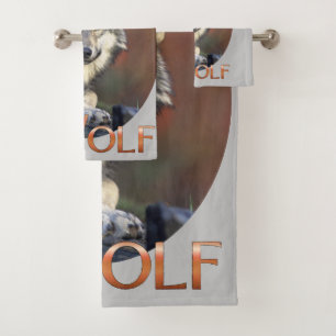 Wolf Lovers Badhandtuch Set