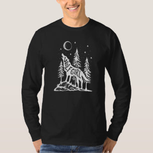 Wolf-Mädchen-T-Shirt - Wolf Liebhaber Premium T-Shirt