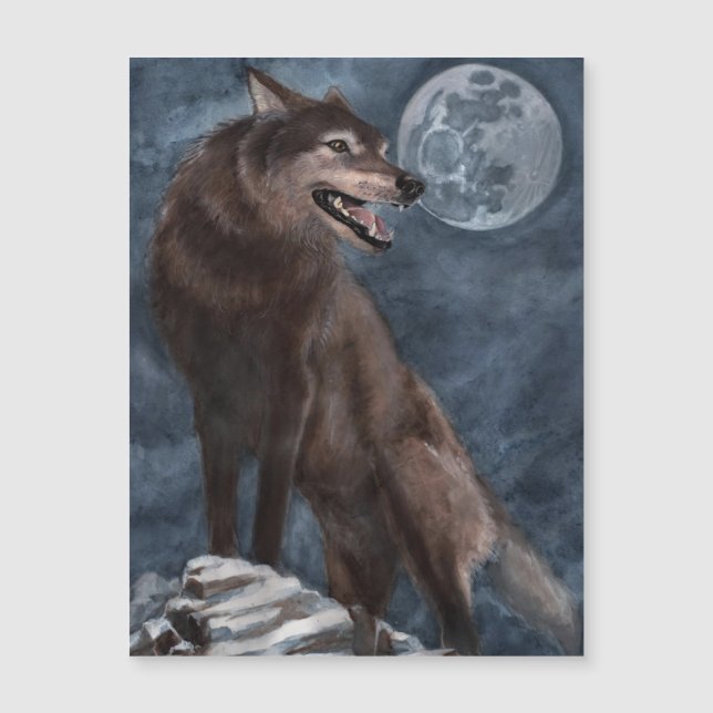 Wolf Magnet (Vorderseite)