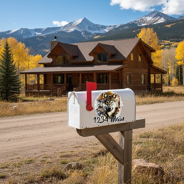 Wolf-Mailbox Aufkleber (Von Creator hochgeladen)