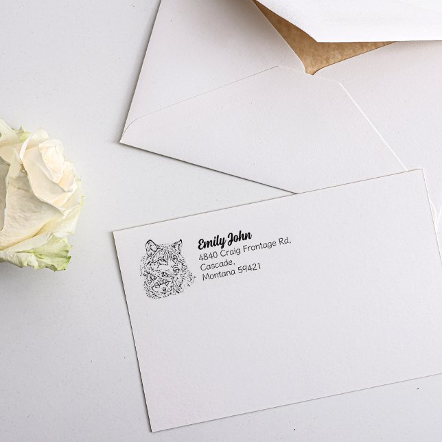 Wolf Mama Rücksendeadresse Gummistempel (Von Creator hochgeladen)