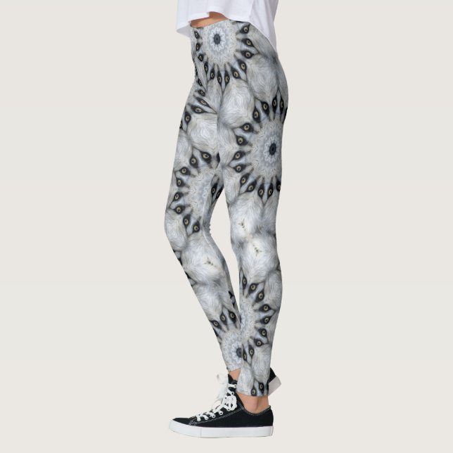 Wolf Mandala Fierce Eyes and Furry Symmetry Leggings (Links)