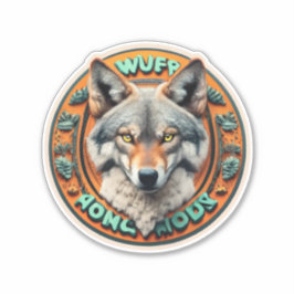 Wolf Mandala für Wolf Lover Wolf Liebe Stickers Aufkleber