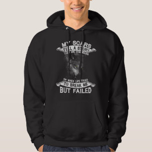 Wolf meine Narben erzählen eine Geschichte, dass s Hoodie