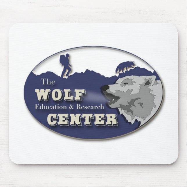 Wolf-Mittelmausunterlage Mousepad (Vorne)