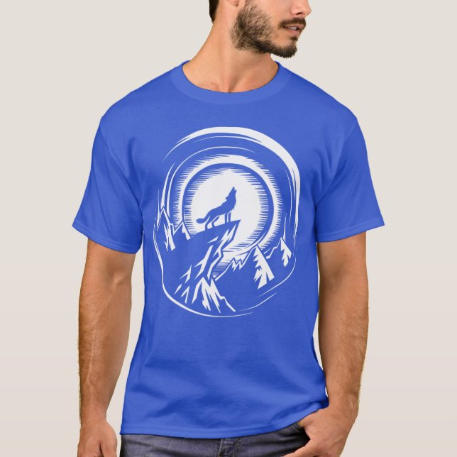 Wolf moderne Freundin T-Shirt (Vorderseite)