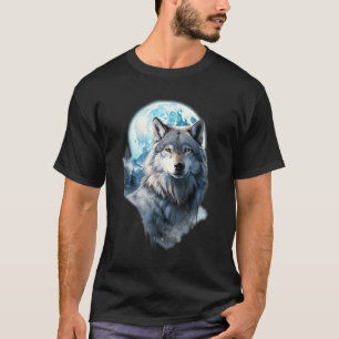 Wolf Mond Grafik Heulend ,Unter Vollmondnacht T-Shirt