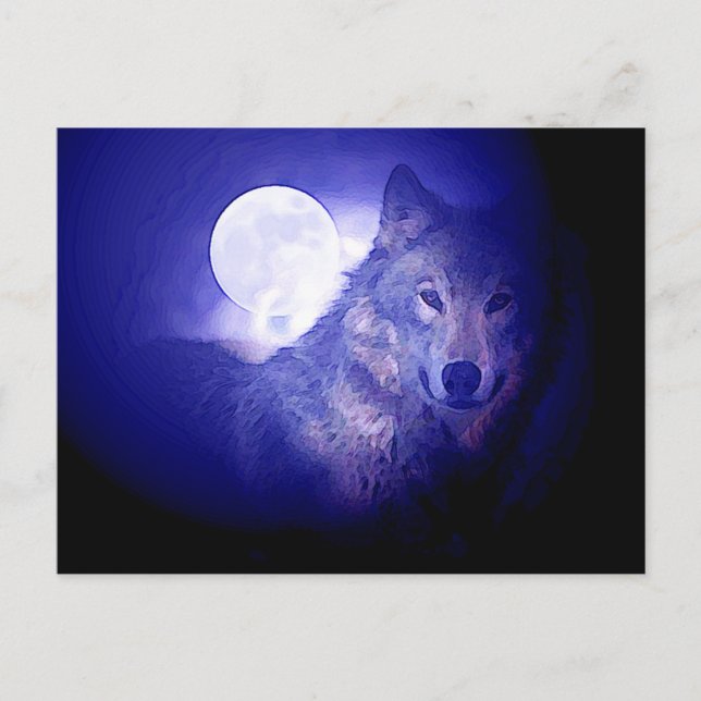 Wolf & Mond Postkarte (Vorderseite)