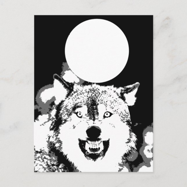 Wolf & Mond Postkarte (Vorderseite)