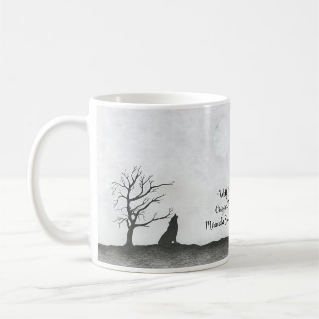 "Wolf-Mond " Tasse (Links)