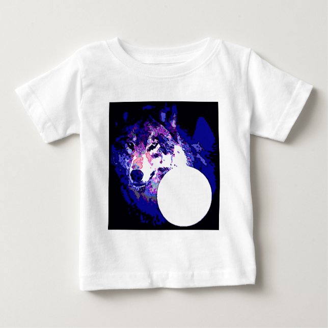 Wolf & Moon Baby T-shirt (Vorderseite)