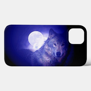 Wolf, Moon & Blue Night Case-Mate iPhone Hülle