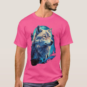 Wolf Moon Howling Lone Funny Wolves Pack von Wölfe T-Shirt