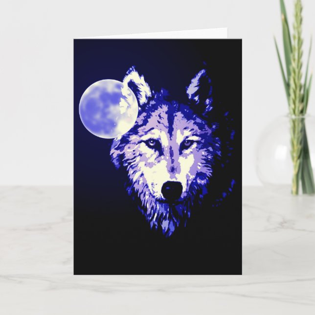 Wolf & Moon Karte (Vorderseite)