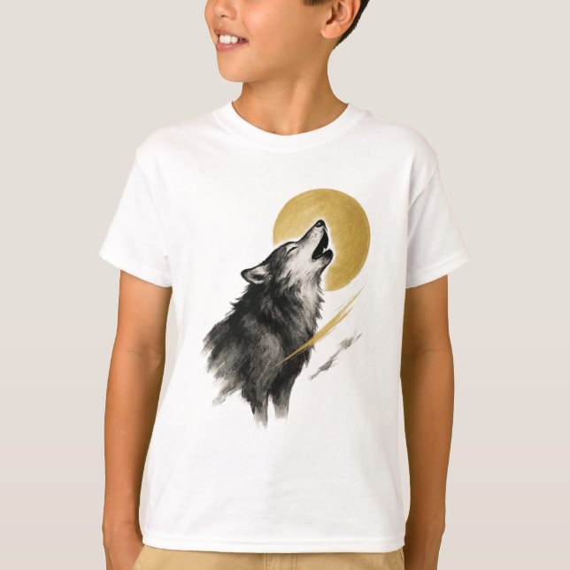【Wolf Moon Kids T-Shirt】 T-Shirt (Vorderseite)