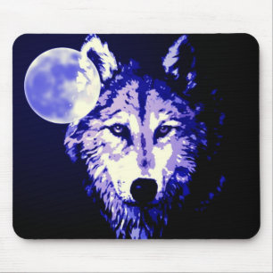 Wolf & Moon Mousepad