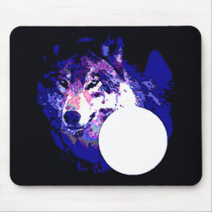 Wolf & Moon Mousepad