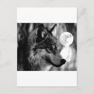 Wolf & Moon Postkarte