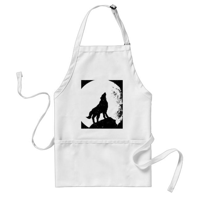 Wolf & Moon Silhoutte Schürze (Vorne)