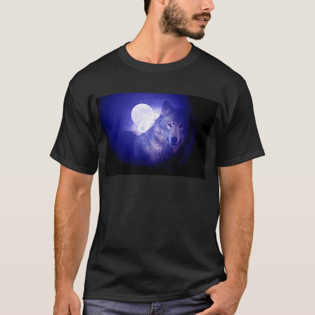 Wolf & Moon T-Shirt (Vorderseite)