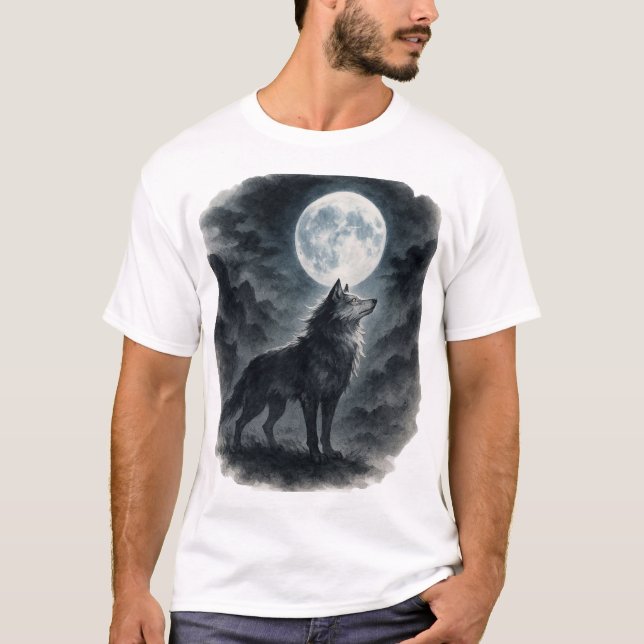 【Wolf Moon T-Shirt】 T-Shirt (Vorderseite)