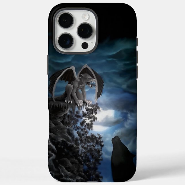 Wolf Moon - Wolf mit Golem Case-Mate iPhone Hülle (Rückseite)