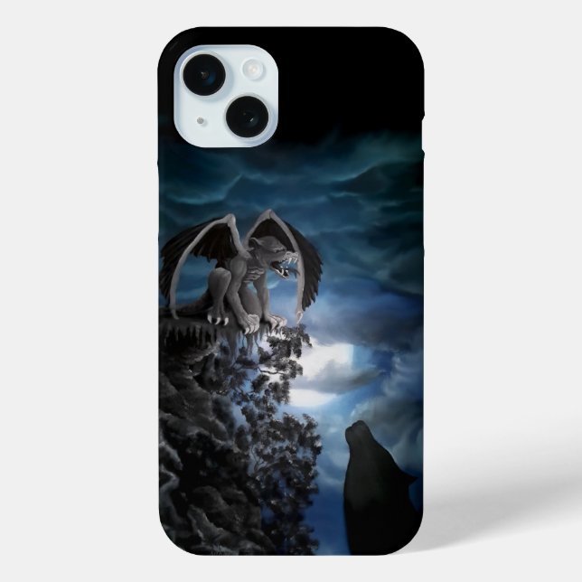 Wolf Moon - Wolf mit Golem Case-Mate iPhone Hülle (Rückseite)