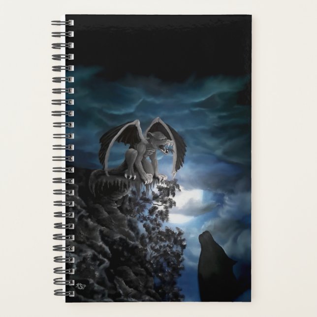 Wolf Moon - Wolf mit Golem Planer (Vorderseite)
