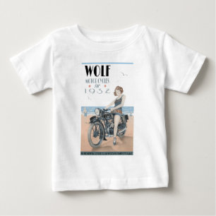 Wolf Motorcycle Baby T - Shirt