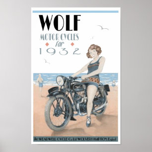 Wolf-Motorräder Poster