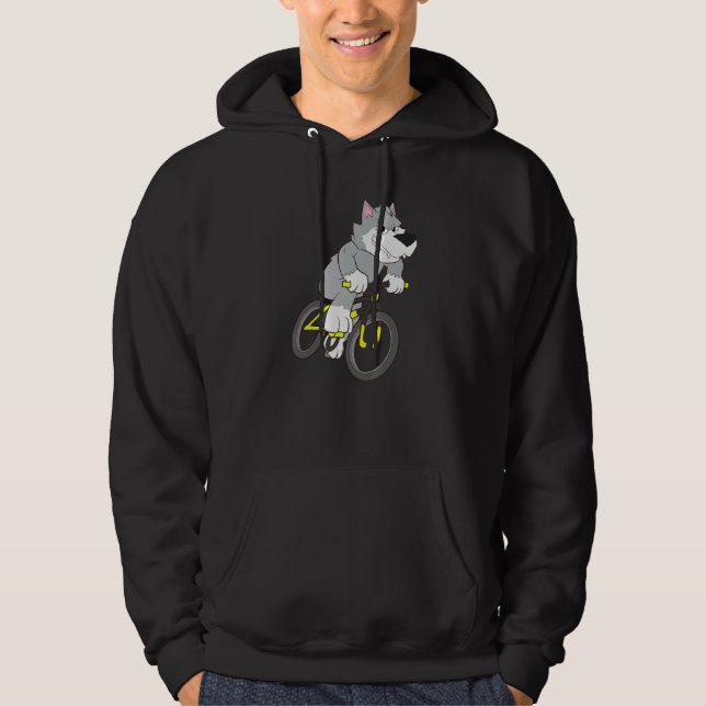 Wolf Mountain Bike Hoodie (Vorderseite)
