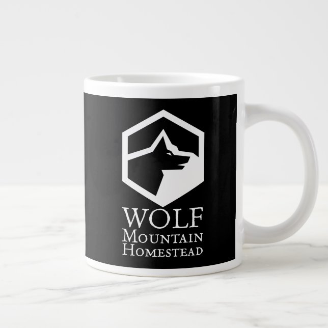 Wolf Mountain Homestead Jumbo-Tasse (Rechts)