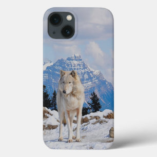 Wolf & Mountain Wolf-Lover Wildlife Art iPhone 13 Hülle
