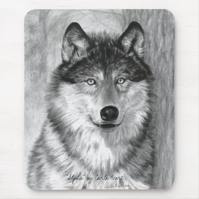 Wolf Mousepad (Vorne)