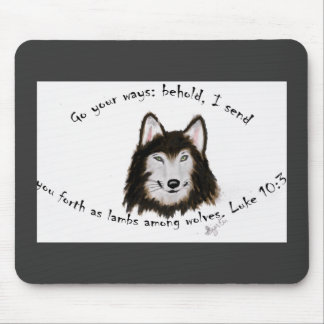 Wolf Mousepad religiös
