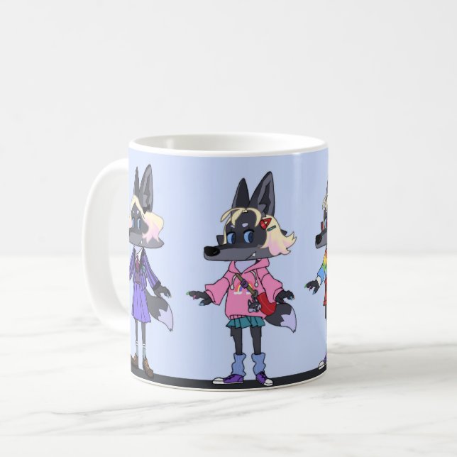 wolf Mug Kaffeetasse (Vorderseite Links)
