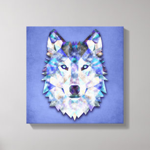 Wolf-multi FarbMedien-Entwurf 1 Leinwanddruck