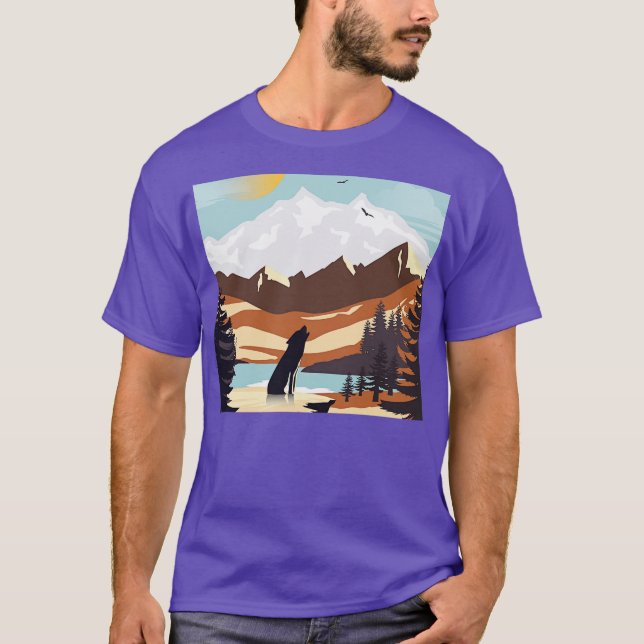 Wolf Nationalpark T-Shirt (Vorderseite)