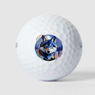 Wolf Native Animal Spirit Golfball