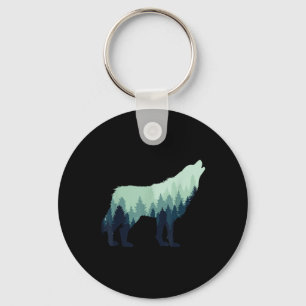 Wolf-Natur Outdoor-Wald-Camping-Wandern-Geschenk Schlüsselanhänger
